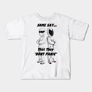 The stig and starman dont panic Kids T-Shirt